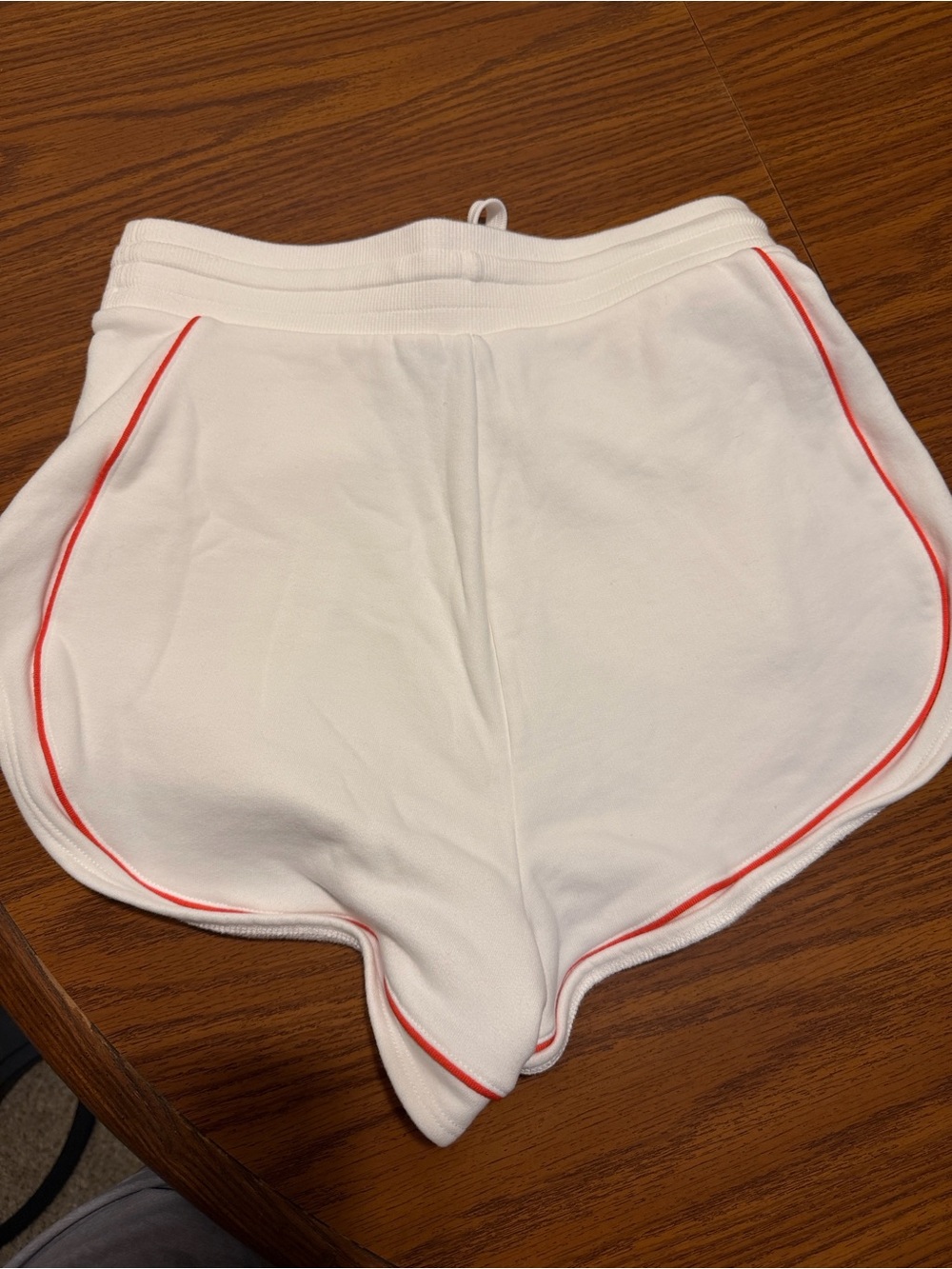 JoyLab White Athletic Shorts with Red Piping - Picture 3 of 4